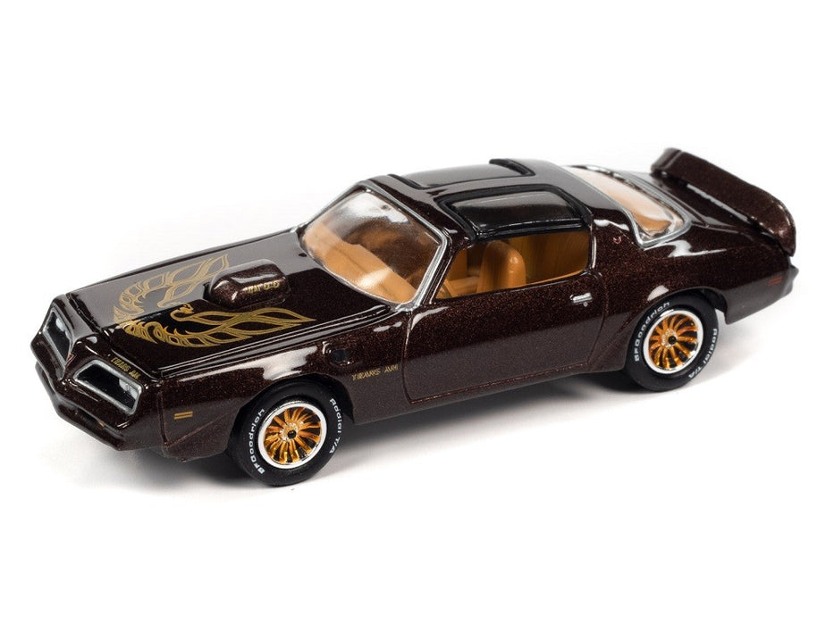 1977 Pontiac Firebird Trans Am Brentwood Brown - Muscle Car USA Johnny Lightning 1:64 - JLSP175 A   JLMC027