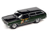 1965 Chevrolet Chevelle Wagon Green Metallic Gloss Black  - Muscle Car USA Johnny Lightning 1:64 - JLSP173 A   JLMC027