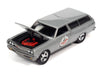 1965 Chevrolet Chevelle Wagon Silver  - Muscle Car USA Johnny Lightning 1:64 - JLSP173 B   JLMC027