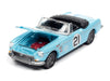 1963 MGB Sky Blue - Import Heat - Street Freaks - Johnny Lightning 1:64 - JLSP179 B   JLSF021 - Passion Diecast