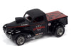 1941 Willys Gasser Pickup - Gloss Black Metallic Red - Street Freaks -  Johnny Lightning 1:64 - JLSP181 B   JLSF021