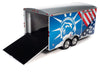 Enclosed Trailer - Patriotic - Auto World  1/18 -  AMM1284 - Passion Diecast 