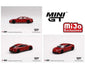 Mini GT - 1:64 - Porsche Taycan Turbo S Carmine Red - Mijo Exclusives USA  - MGT00289 - Passion Diecast 