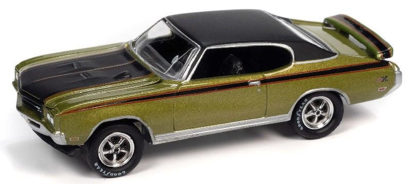 1971 Buick GSX Lime Mist Poly - Muscle Car USA Johnny Lightning 1:64 - JLSP151  B   JLMC026 - Passion Diecast