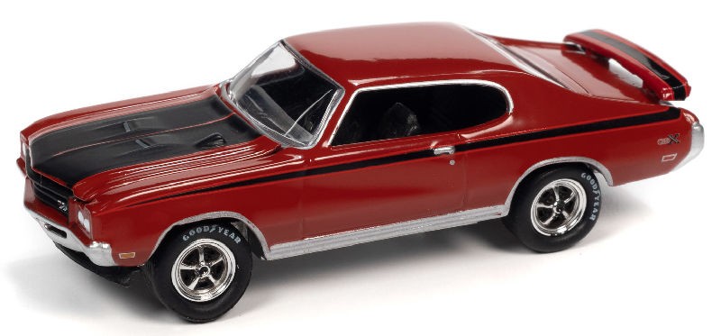 1971 Buick GSX Red  - Muscle Car USA Johnny Lightning 1:64 - JLSP151  A   JLMC026 - Passion Diecast