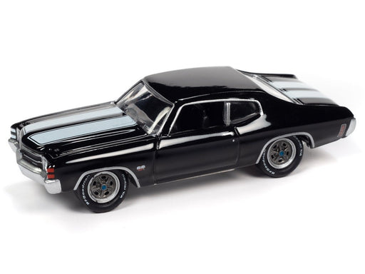 1971 Chevrolet Chevelle SS454 Black  - Muscle Car USA Johnny Lightning 1:64 - JLSP154 B   JLMC026  - Passion Diecast