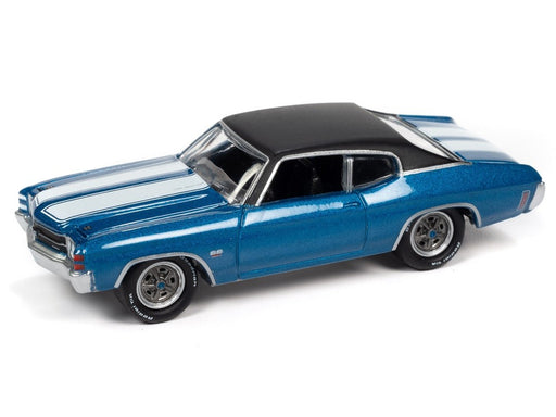 1971 Chevrolet Chevelle SS454 Blue  - Muscle Car USA Johnny Lightning 1:64 - JLSP154 A   JLMC026 - Passion Diecast