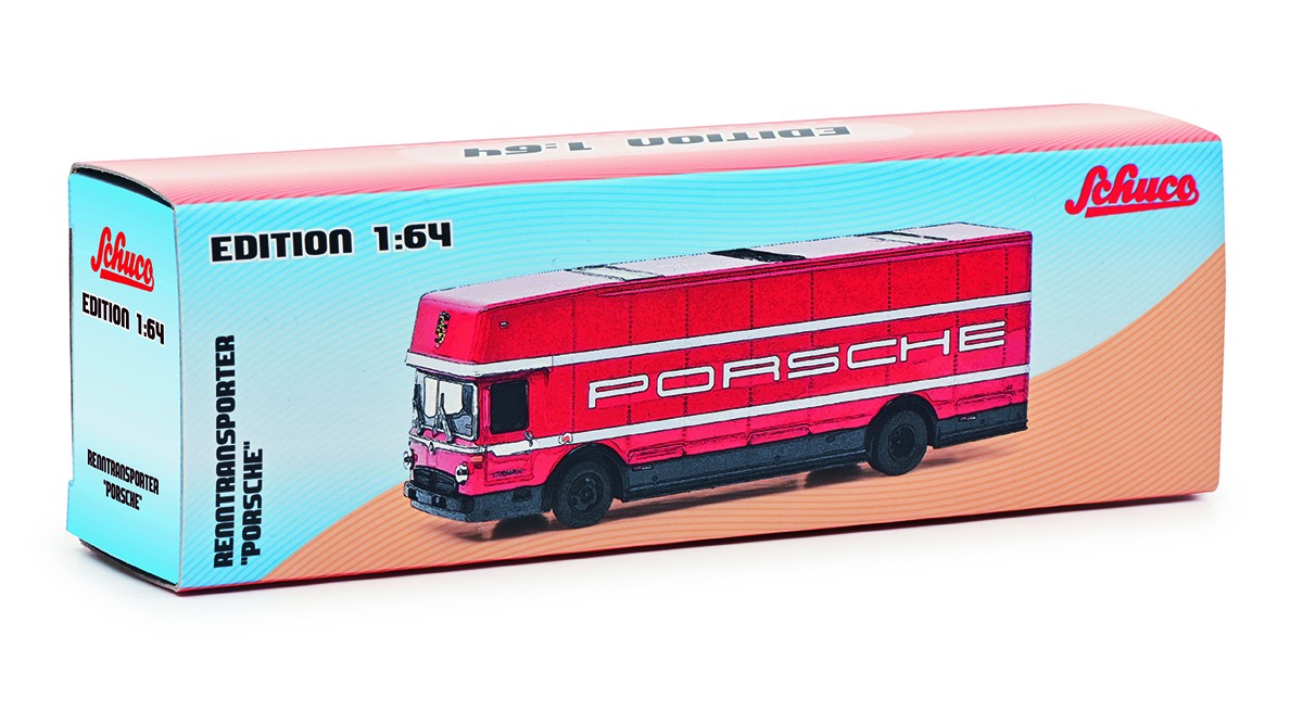 Mercedes-Benz Transporteur Auto Porsche  - Schuco 1:64 -  452026101 - Passion Diecast 
