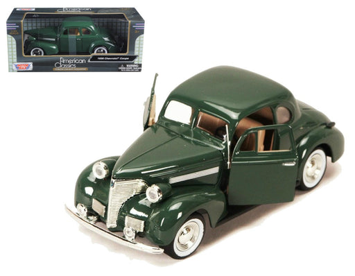 1939 Chevrolet Coupe Green - Timeless Legends -  Motormax 1-24 - 73247 - GRN - Passion Diecast 
