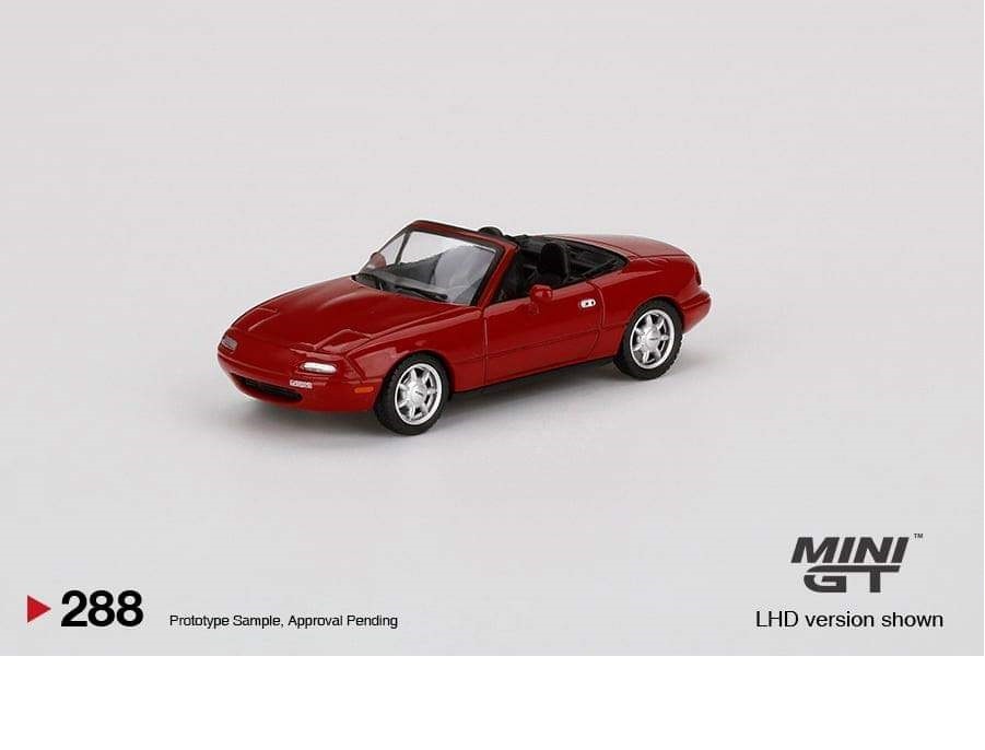 Mini GT - 1:64 - Mazda Miata MX-5 (NA) Classic Red - Mijo Exclusives USA  -  MGT00288- Passion Diecast