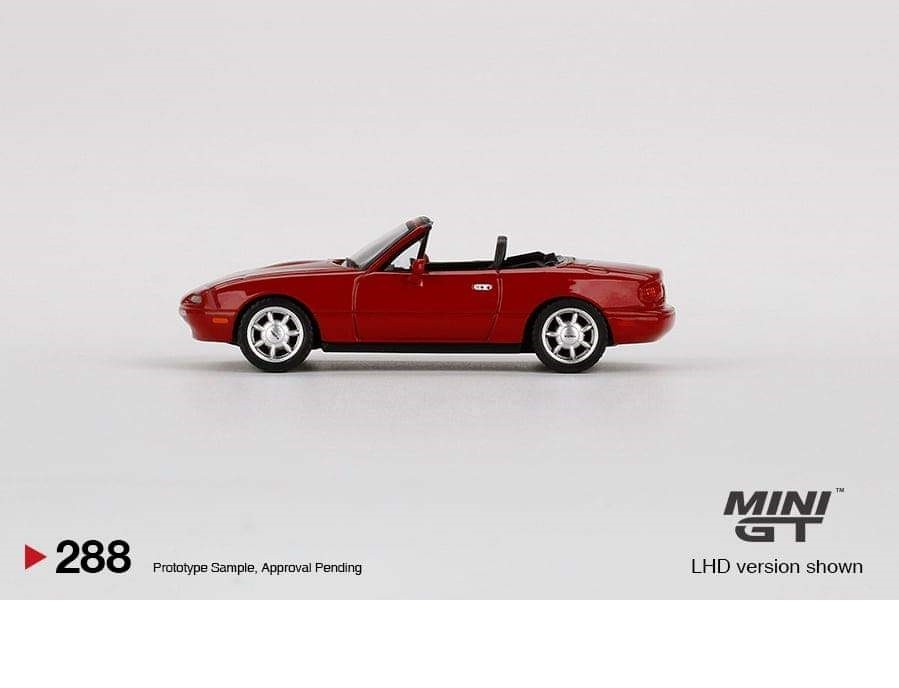 Mini GT - 1:64 - Mazda Miata MX-5 (NA) Classic Red - Mijo Exclusives USA  -  MGT00288- Passion Diecast