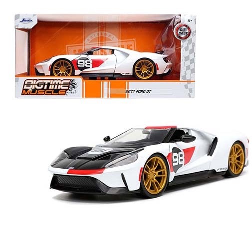 2017 Ford GT White - Bigtime Muscle - Jada 1/24 -  32700 - Passion Diecast 