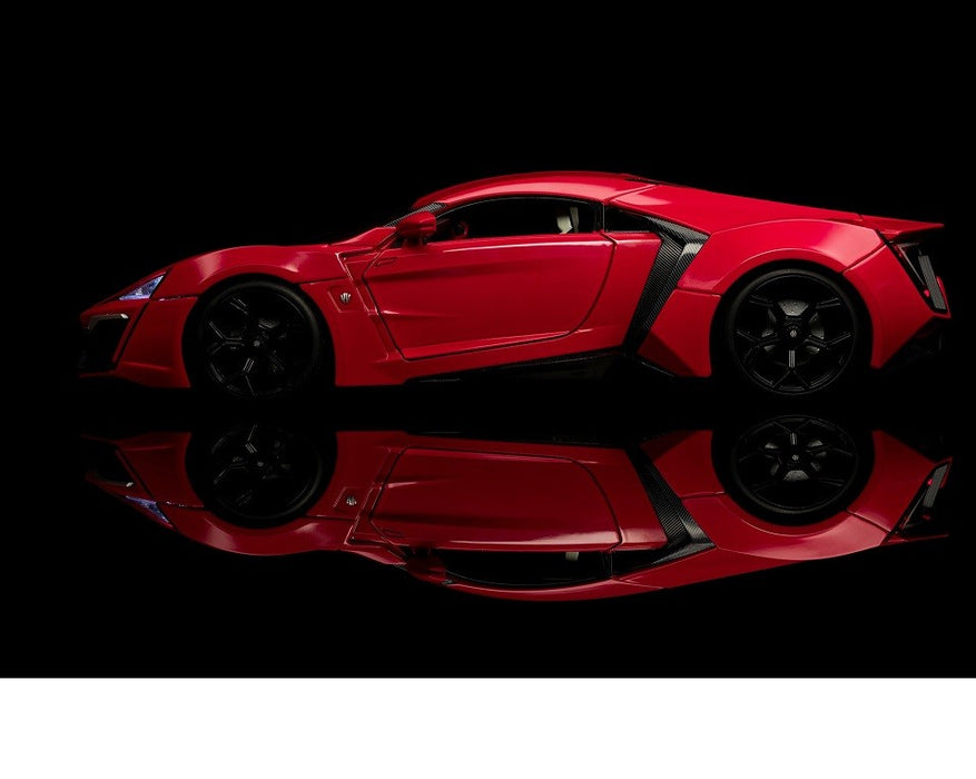Fast & Furious Lykan Hypersport with Dom Figure & Working Lights  -  Jada 1/18 -  31140 Passion Diecast 