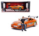 Fast & Furious 1995 Toyota Supra With Brian Figure & Working Lights  -  Jada 1/18 -  31139 Passion Diecast 