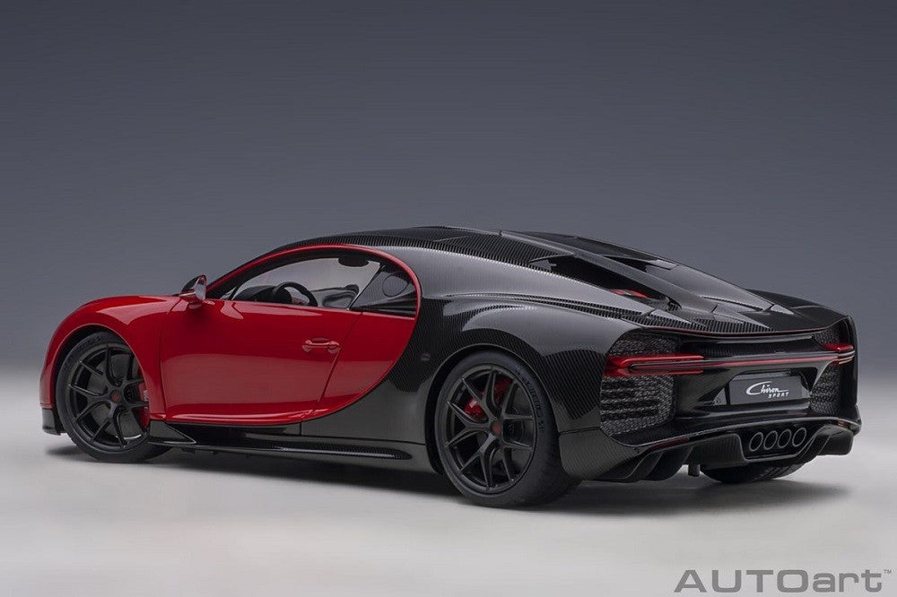 Bugatti Chiron Sport 2019 - Italian red/Carbon  -  Autoart  70996