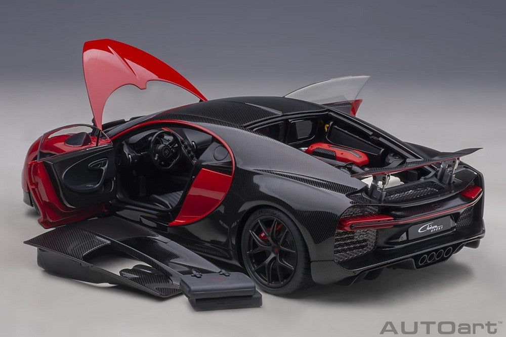 Bugatti Chiron Sport 2019 - Italian red/Carbon  -  Autoart  70996