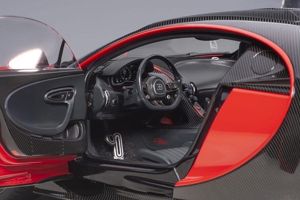 Bugatti Chiron Sport 2019 - Italian red/Carbon  -  Autoart  70996
