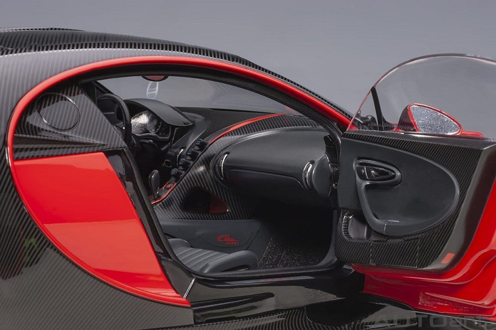 Bugatti Chiron Sport 2019 - Italian red/Carbon  -  Autoart  70996