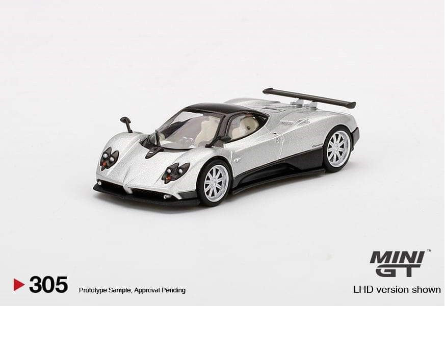 Mini GT - 1:64 - Pagani Zonda F Silver - Mijo Exclusives USA  -  MGT00305  Passion Diecast