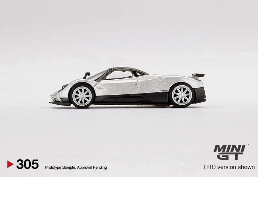 Mini GT - 1:64 - Pagani Zonda F Silver - Mijo Exclusives USA  -  MGT00305  Passion Diecast