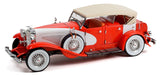 Duesenberg II SJ - Red and White Greenlight 1/18 - 13627 - Passion Diecast 