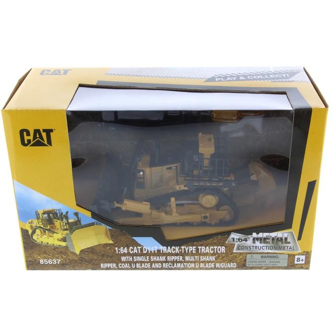 Caterpillar D11 Dozer with 2 Blades and Rear Rippers Diecast Master 1/64 - 85637  Passion Diecast