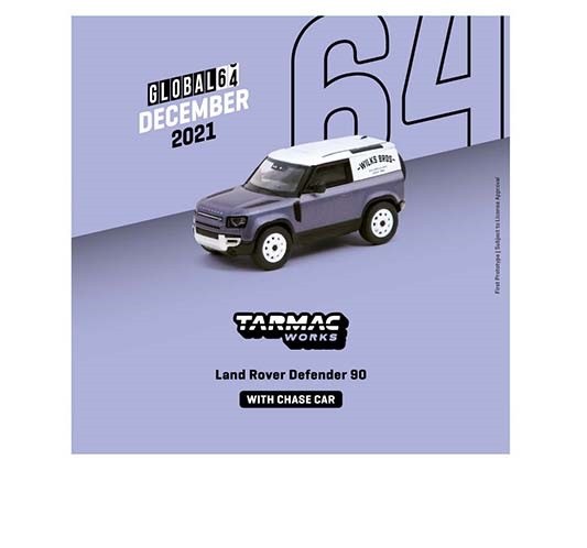 Land Rover Defender 110 Wilks Bros Blue - Tarmac Works -  1/64  - T64G-019 BL - Passion Diecast 