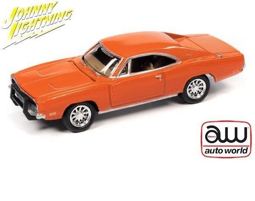 1969 Dodge Charger Orange - Hobby Exclusive - Johnny Lightning 1:64 - JLSP206 - Passion Diecast