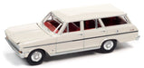 1963 Chevy II Nova Station Wagon in Ermine White  - Auto World 1/64 -  AWSP083 A -  Passion Diecast 