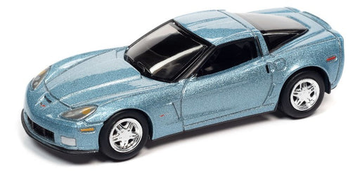2012 Chevrolet Corvette Z06 in Carlisle Blue Metallic  - Johnny Lightning 1/64 - JLSP189 A -  Passion Diecast 