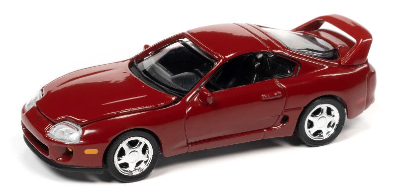 1995 Toyota Supra in Renaissance Red Poly - Auto World 1/64 -  AWSP090 B -  Passion Diecast 