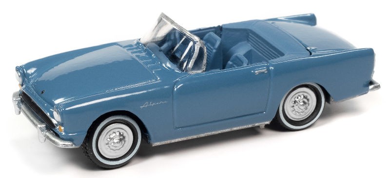 James Bond - 1962 Sunbeam Alpine Tiger in Lake Blue - Dr. No  - Johnny Lightning 1/64 - JLSP218 - Passion Diecast