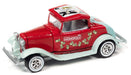 Monopoly - 1932 Ford Hi Boy Coupe in Red and Light Green - Free Parking - Johnny Lightning 1/64 - JLSP213