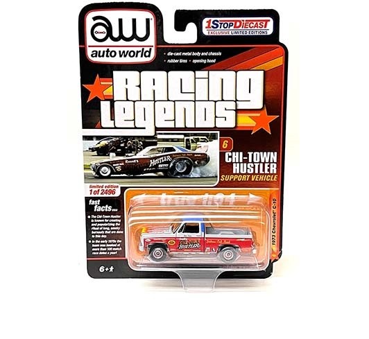 1973 Chevrolet C10 Chi Town Hustler Limited 2,496 - Auto World 1:64 - CP7745 -  Passion Diecast 