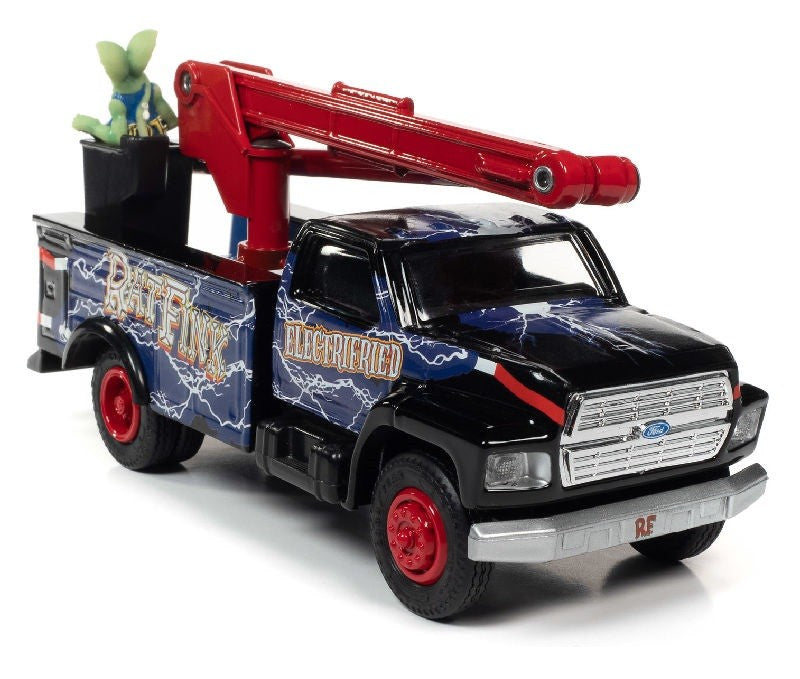 Rat Fink - 1990 Ford Utility Bucket Truck -  Auto World - 1/18 -  AW296 - Passion Diecast 