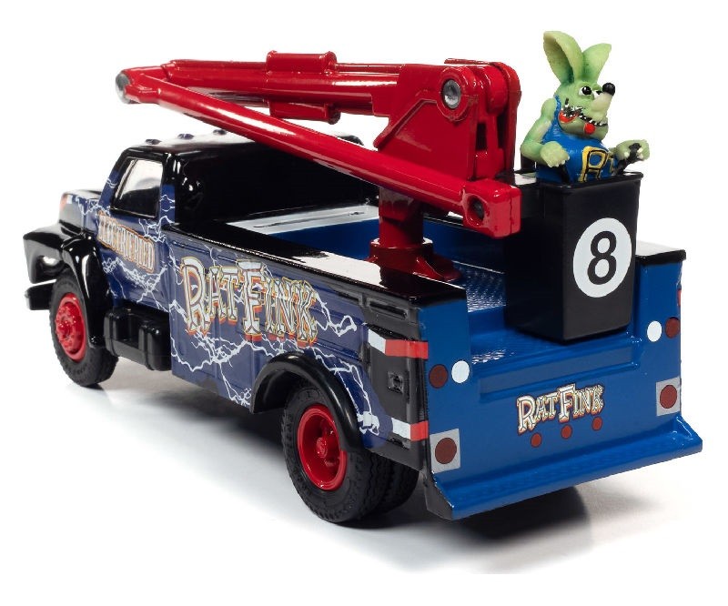 Rat Fink - 1990 Ford Utility Bucket Truck -  Auto World - 1/18 -  AW296 - Passion Diecast 