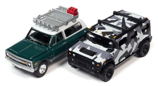 Zingers Twin Pack - Blazer & H2 - Set of 2 - Johnny Lightning - 1:64 - JLSP220 B -  Passion Diecast
