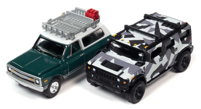 Zingers Twin Pack - Blazer & H2 - Set of 2 - Johnny Lightning - 1:64 - JLSP220 B -  Passion Diecast