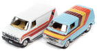 Zingers Twin Pack - Street Van & Cruisin Van - Set of 2 - Johnny Lightning 1:64 - JLSP219 A-  Passion Diecast
