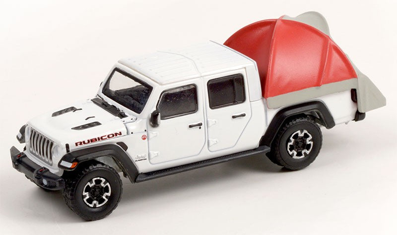 2020 Jeep Gladiator with Modern Truck Bed Tent - The Great Outdoors Series 1- Greenlight 1-64 - 38010 D