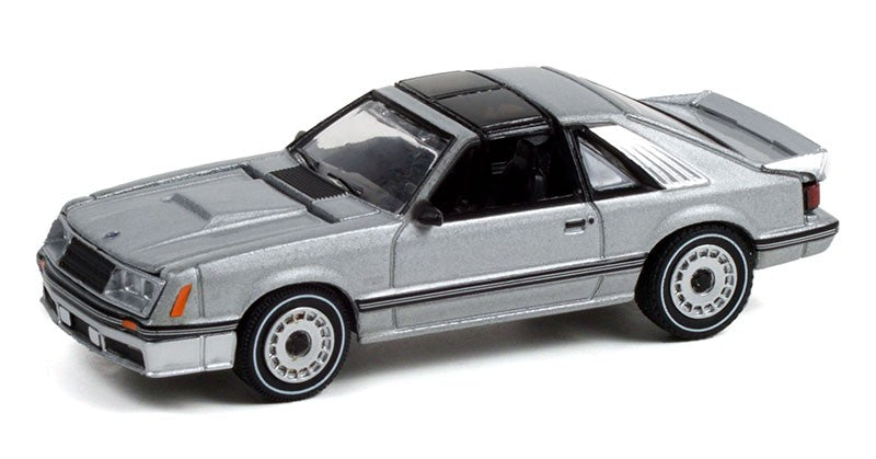1982 Ford Mustang GT - Silver Metallic - GL Muscle Series 26 - 1-64 Greenlight - 13310 D