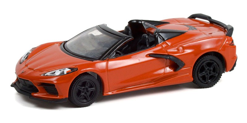2021 Chevrolet Corvette Stingray Convertible - Sebring Orange - GL Muscle Series 26 - 1-64 Greenlight - 13310 F
