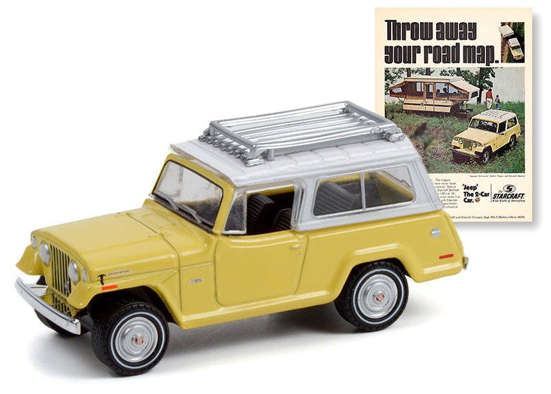 1970 Jeepster Commando "Throw Away Your Road Map" - Vintage Ad Cars Series 6 - 1/64 Greenlight - 39090 D - Passion Diecast