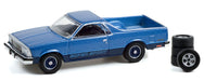 1980 Chevrolet El Camino Super Sport with Spare Tires - The Hobby Shop Series 12 - 1/64 Greenlight -97120 C-Diecast 