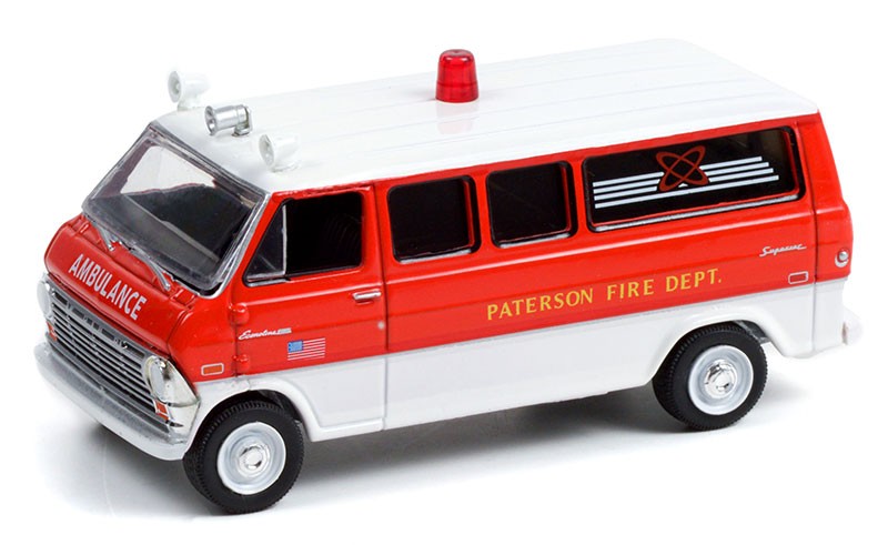 1970 Ford Econoline - Paterson, New Jersey Fire Department - Fire & Rescue Series 2 - Greenlight 1/64-67020 A-Passion Diecast