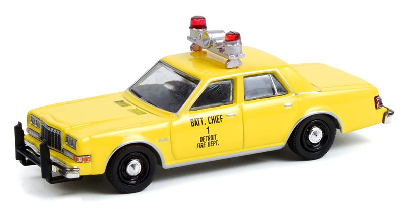1982 Plymouth Gran Fury - Detroit, Michigan Fire Department Battalion Chief - Fire & Rescue Series 2 - Greenlight 1/64 - 67020 C