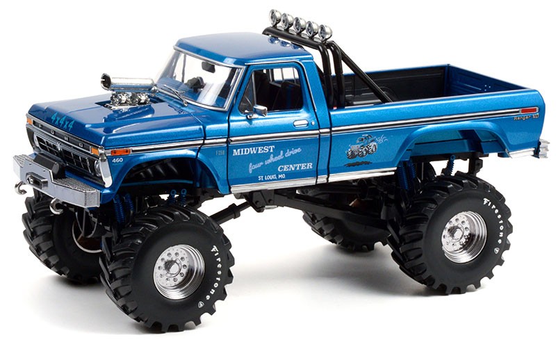 1974 Ford F-250 Monster Truck  Kings of Crunch - Midwest Four Wheel Drive & Performance Center- Greenlight - 1/18 - 13605