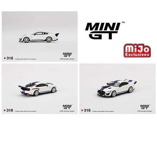 Mini GT - 1:64 - Shelby GT500 Dragon Snake Concept Oxford White - Mijo Exclusives USA  -  MGT00318  Passion Diecast