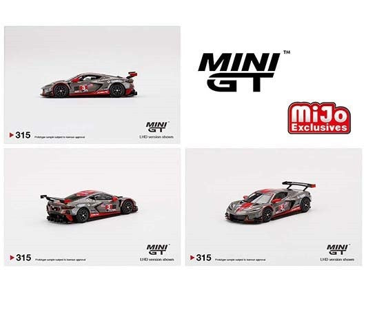 Mini GT - 1:64 - Chevy Corvette C8.R No.3 2021 IMSA Sebring 12 Hrs  - Mijo Exclusives USA  - MGT00315  Passion Diecast