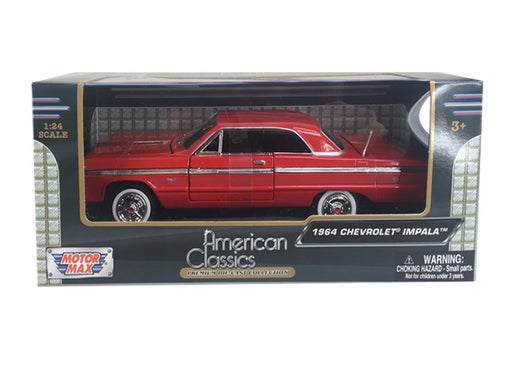 Chevy Impala 1964 - Motormax 1-24 - 73259 RED - Passion Diecast